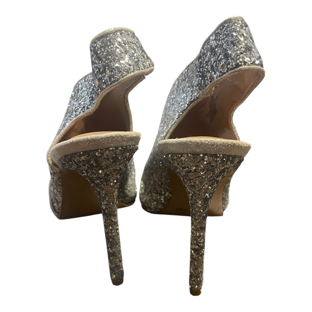 Jessica Simpson Silver Glitter Heels - Picture 5 of 12